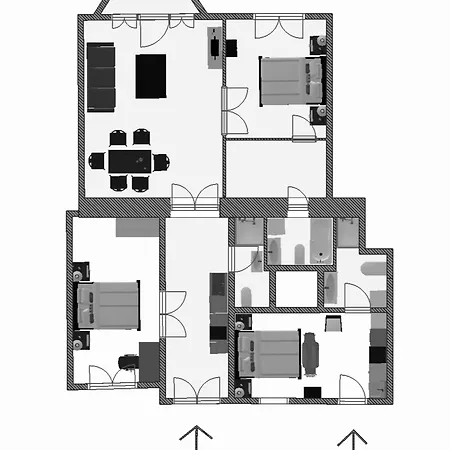 Apartment 3 Bedroom Classical With A Modern Touch 2unit